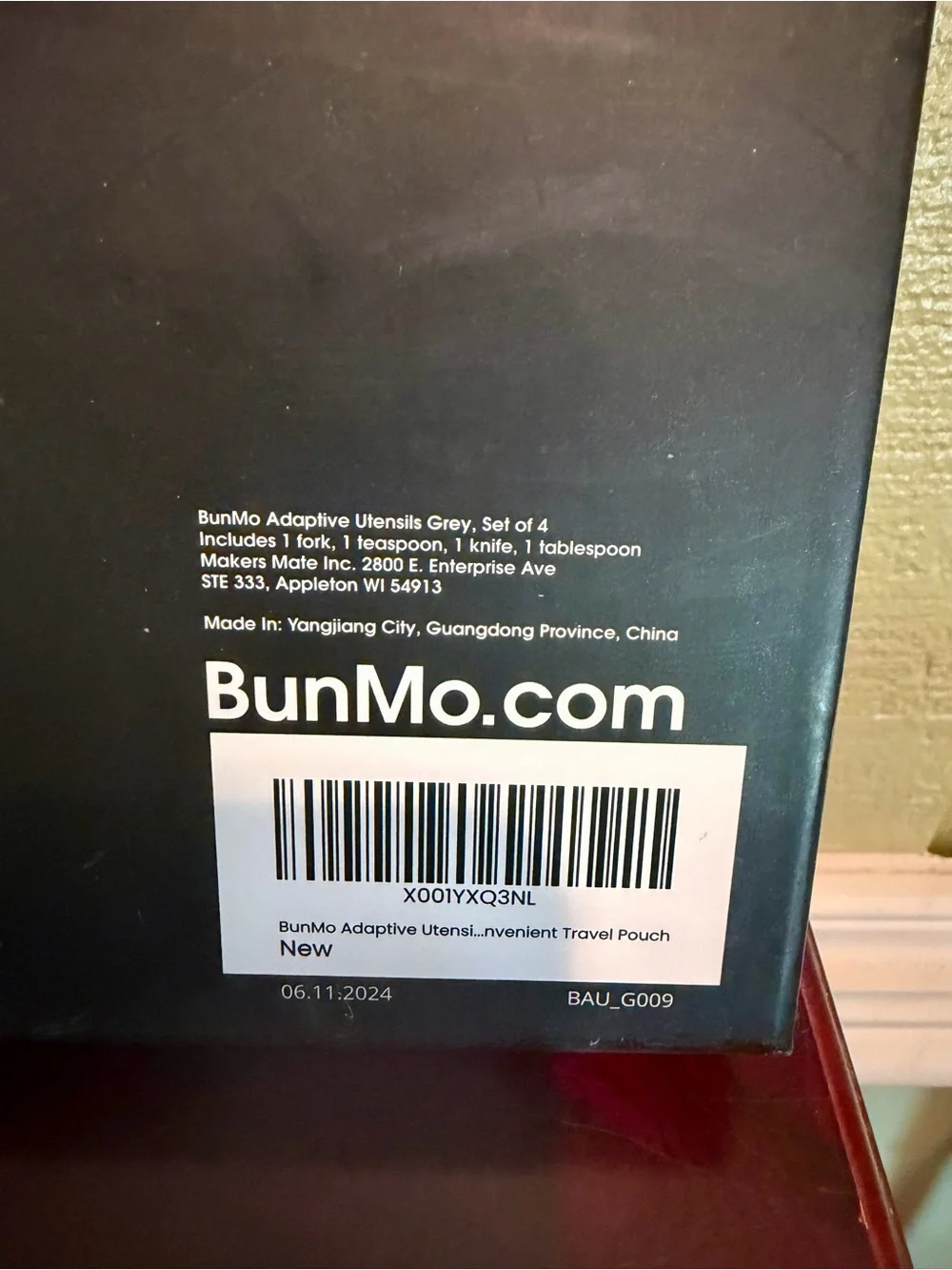 BunMo Adaptive Utensil Set w/ Travel Wrap – Weighted Easy Grip Silverware – New